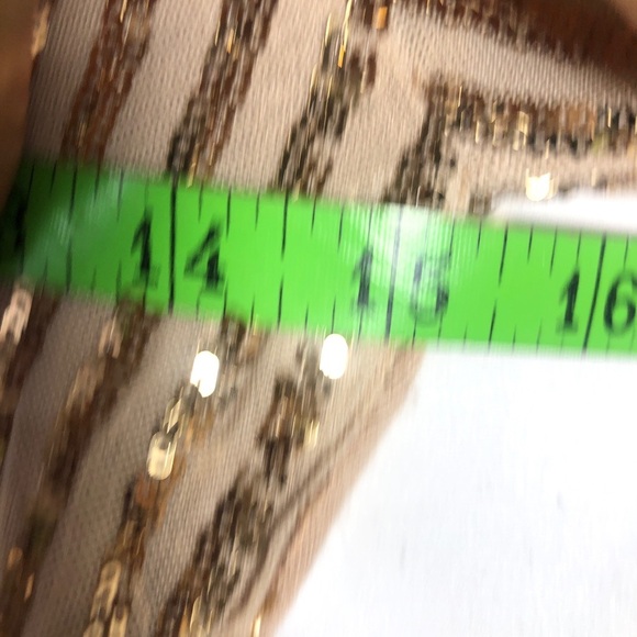 The Women’s or Girls Gold Sequins Top. GUESS. XS - Picture 3 of 9